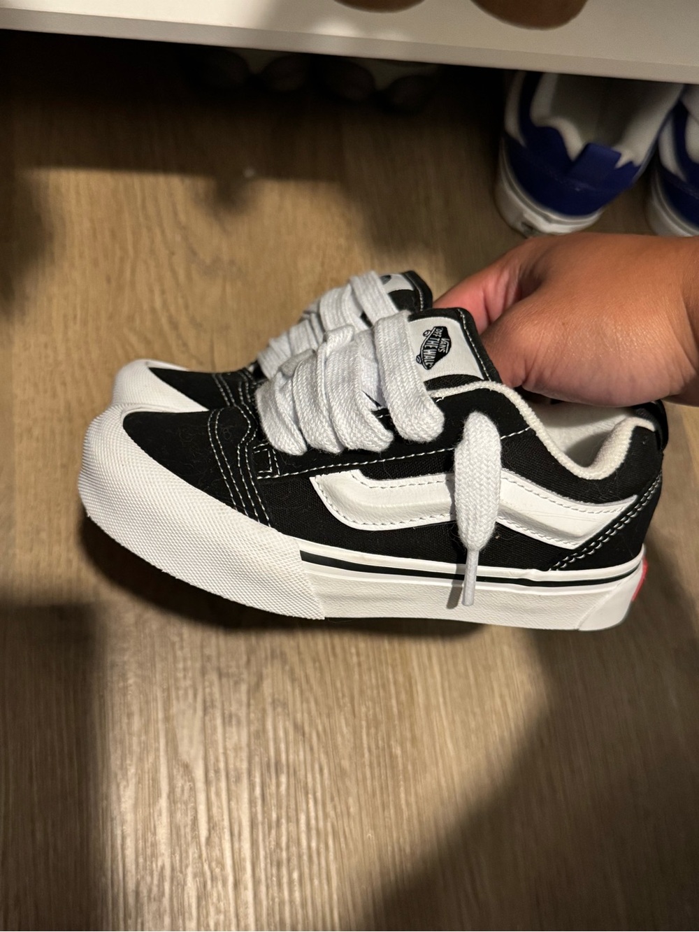 Vans Kids Black & White — Size 12